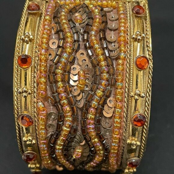 Beaded Cuff Bracelet  - Picture 2 of 6